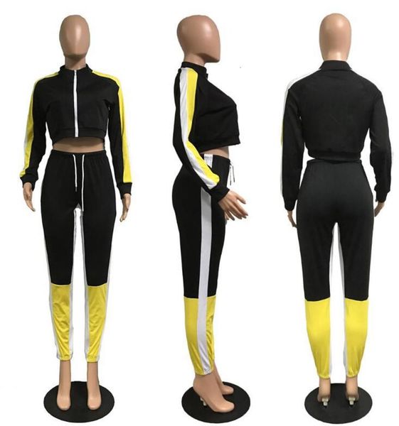 

2021 new fashion autumn new fashion sports two piece set, Black