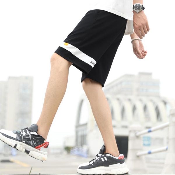 

men's shorts 2021 summer casual five-point loose trend, White;black