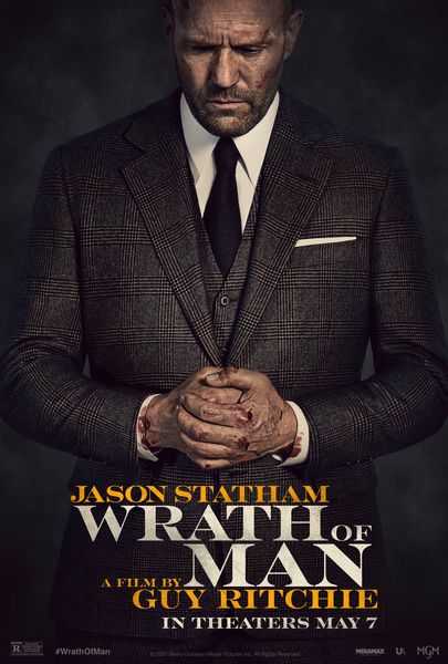 

2021 new movie wrath of man poster silk art print