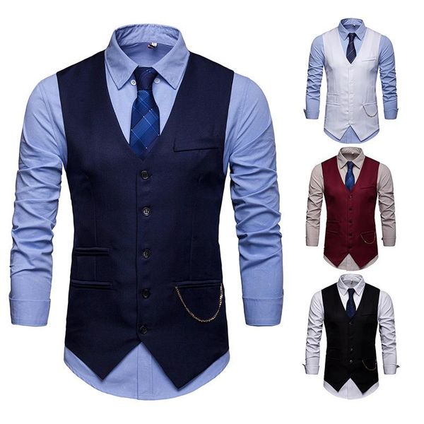 

vest men european men's accessories with a club jacket vests, Black;white