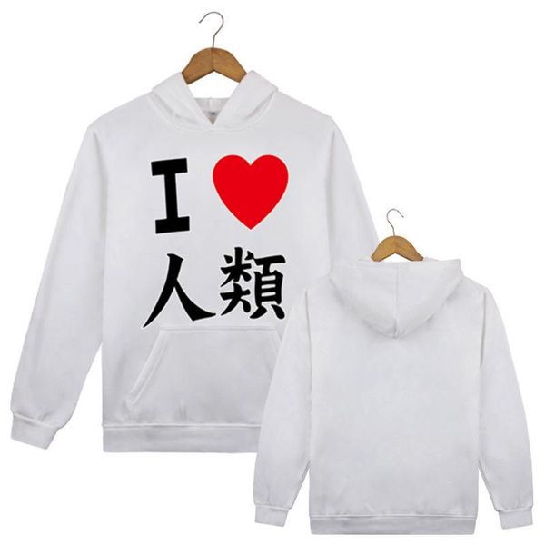 

men's hoodies & sweatshirts no game life hooded hoodie coat, Black