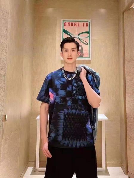

men's t-shirts iw0401 fashion & tees 2021 runway luxury european design short print party style clothing, White;black