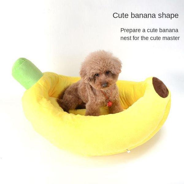 

cat beds & furniture nest banana kennel four seasons universal summer removable and dog bed teddy small, medium large dogspetsupplies