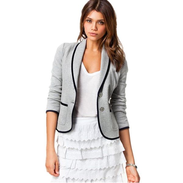 

plus size 6xl ladies blazer coat slim fit women formal jacket office work cardigan winter clothes fashion feminino women's suits & blaz, White;black