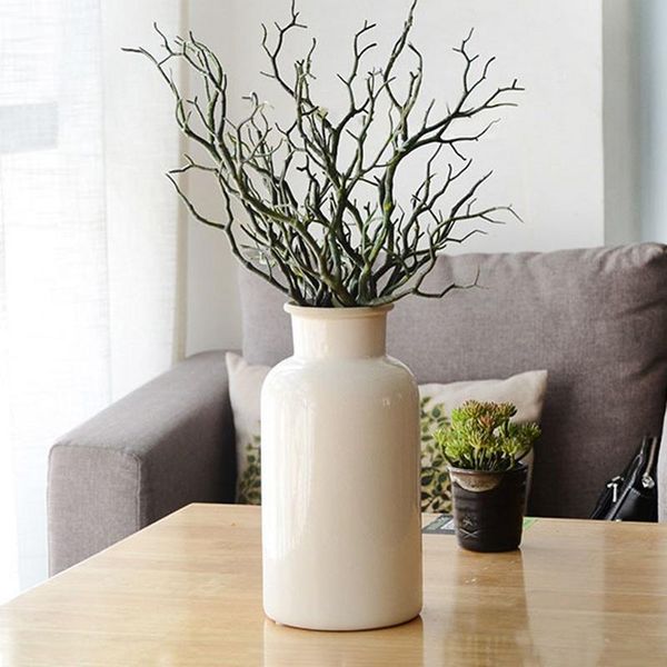 

decorative flowers & wreaths 35cm dried tree branch bouquet artificial plants fake flower wedding home office furniture table decoration pea