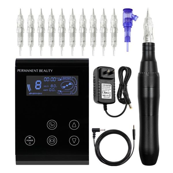 

tattoo guns kits p500lw001 eyebrow machine rotary pen permanent makeup kit mts micropigmentation device arrivals