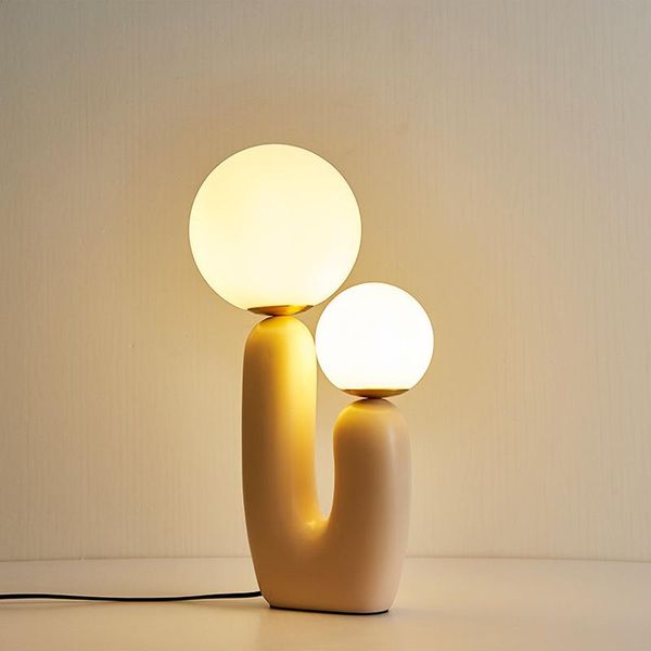 

table lamps lamp resin glass art living room bedroom bedside designer modern creative nordic g9