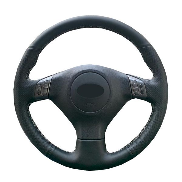 

steering wheel covers hand sew car cover leather suede wrap for forester outback legacy 2005-2007 impreza 2003-2006 styling
