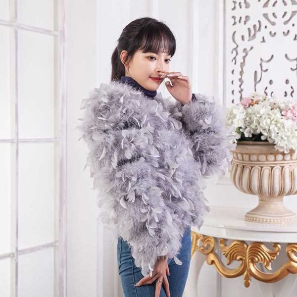 

autumn and winter domestic korean flocking lapel long sleeve fur haining 211207, Black
