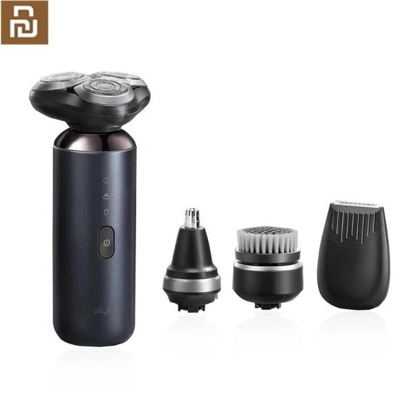 

smart home control olybo a6s electric razor shavers type-c rechargeable led digital display ipx7 washable portable trimmer for men