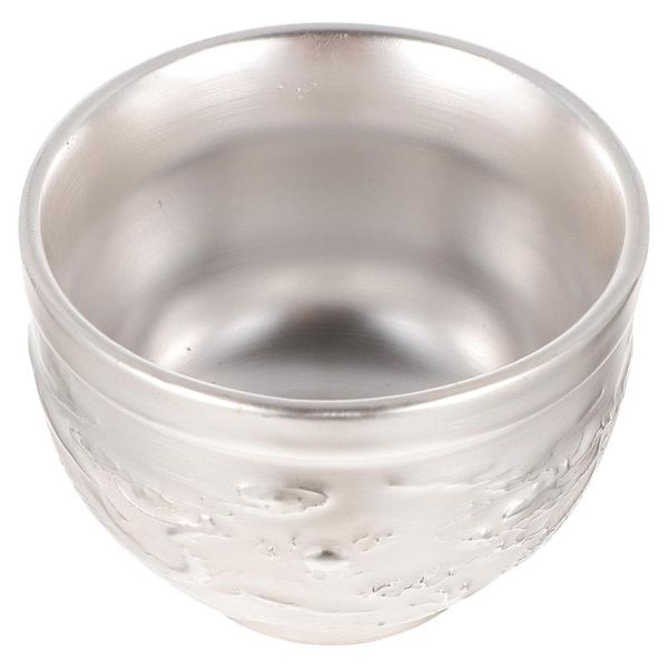 

disposable cups & straws 1pc silver-plated teacup retro style tea cup ware useful tasting