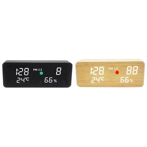 

other clocks & accessories large display alarm clock,air quality detector tester temperature detection meter clock