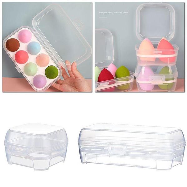 

sponges, applicators & cotton makeup blender cosmetic puff sponge with storage box foundation powder beauty tools women accessories tool