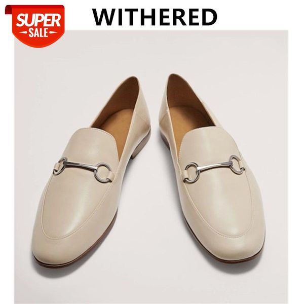 

Dave&Di women shoes women flat shoes england office lady simple Genuine leather soft moccasin slip-on loafers woman #zD40