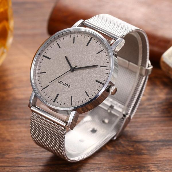 

wristwatches casual black quartz watch stainless steel male relogio man watches reloj montre homme clock wristwatch mens, Slivery;brown
