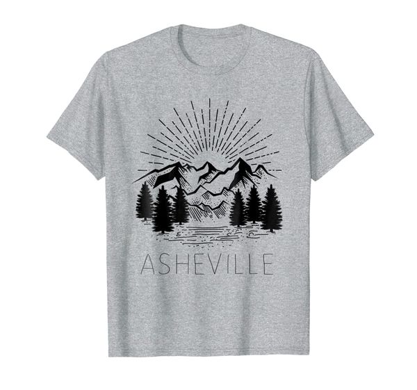 

asheville t-shirt, White;black