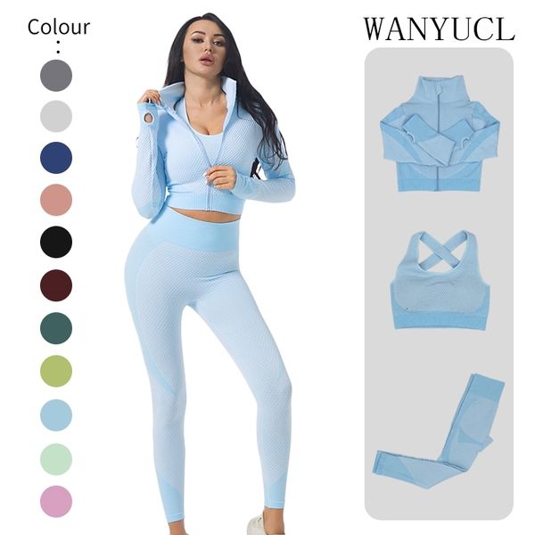 

women yoga set gym clothing female sport fitness suit running clothes leggings women seamless bra suits s-xl, White;red
