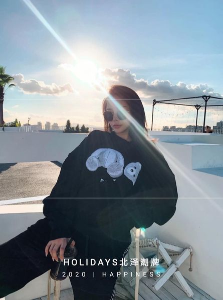 

brand crosin bear of palms hoodie angels teddy new angels, Black