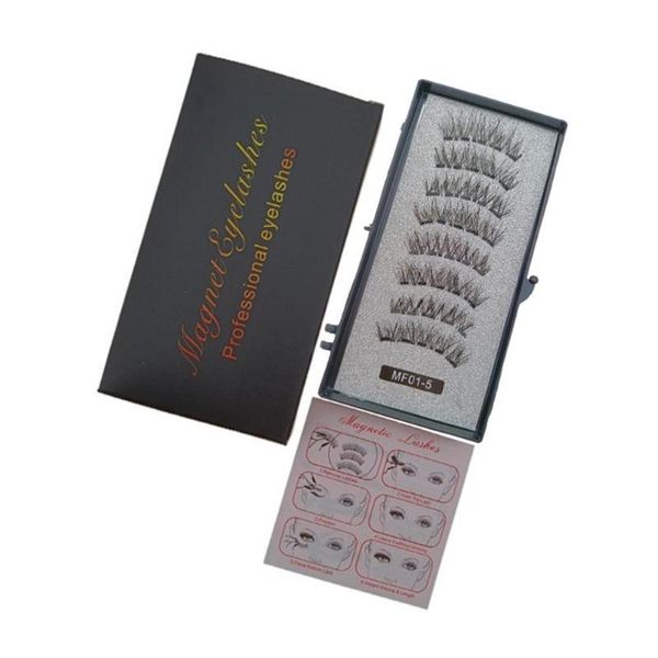 

false eyelashes 8 sets dramatic extension set magnet two practice natural long wispies fluffies grafting