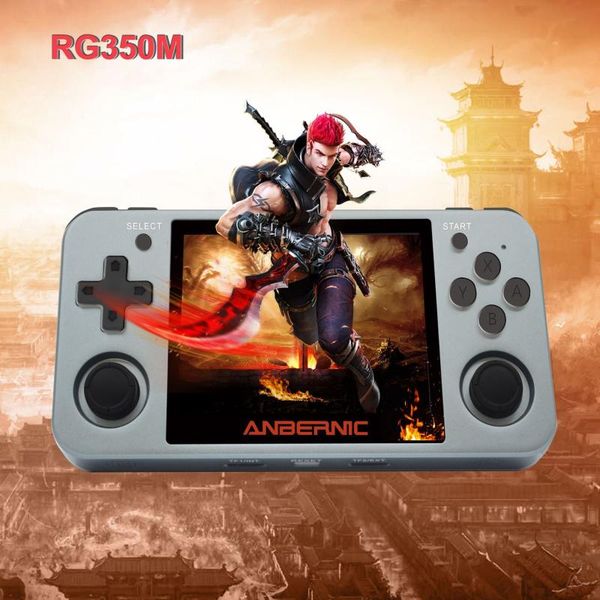 

retro games aluminum alloy ips screen rg350m ps1 gift video console emulators handheld game player rg350 tv portable players