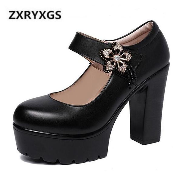 

dress shoes 2021 fashion rhinestone women high heel round head comfort platform non-slip shallow mouth pumps, Black