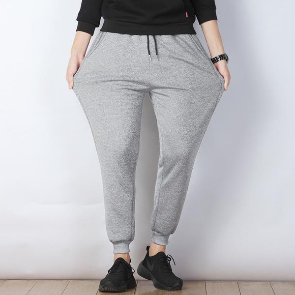 

warm male casual pants harem pantscashmere men winter lambskin cashmere lined fleece trousers autumn sweatpants 7xl men's, Black