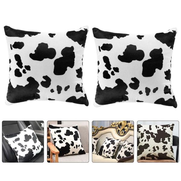 

pillow case 2pcs cover cow pattern cushion pillowcase