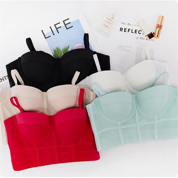 

breathable women body shaping bra, simple style ladies elastic mesh fitness yoga dance underwear camisole women's shapers, Black;white