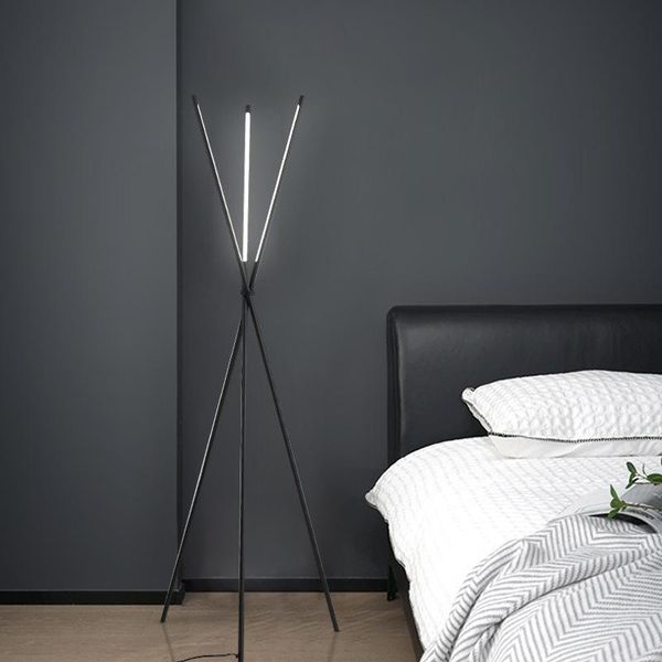 

modern led lamp room decor tripod floor home standing lamps metal stand lights for living bedroom light fixture
