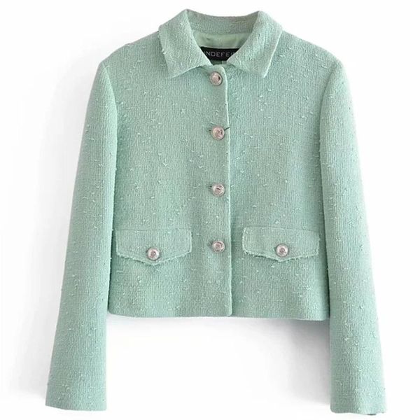 

women's suits & blazers zhenbaili women light green office lady wear blazer loose button-up vintage long sleeve female outerwear outfi, White;black