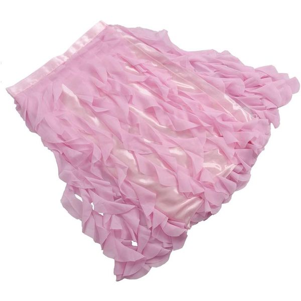 

table cloth curly tulle skirt 6ft pink tutu skirts ivory for baby shower birthday party wedding banquet decorati