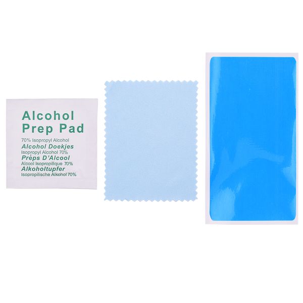 Screen Protector Tools Kit Alkohol Prep Pad Sauberes Tuch Staubabsorber für Glastelefon 1000 teile/los