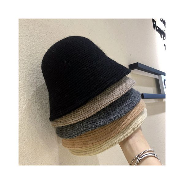 

autumn/winter korean fisherman hat thickening warm knit woolen caps, Blue;gray