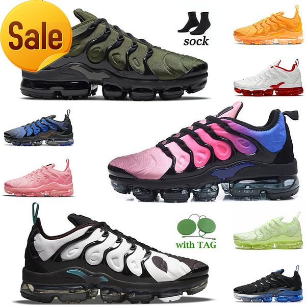 

2022 quality tn plus mens cushion running shoes dark russet griffey knicks vibes black royal hyper violet triple white