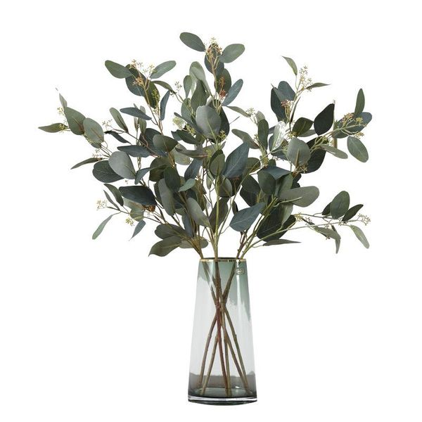 

decorative flowers & wreaths simulation flower paris eucalyptus leaf, money leaf wedding home decoration plant green plants