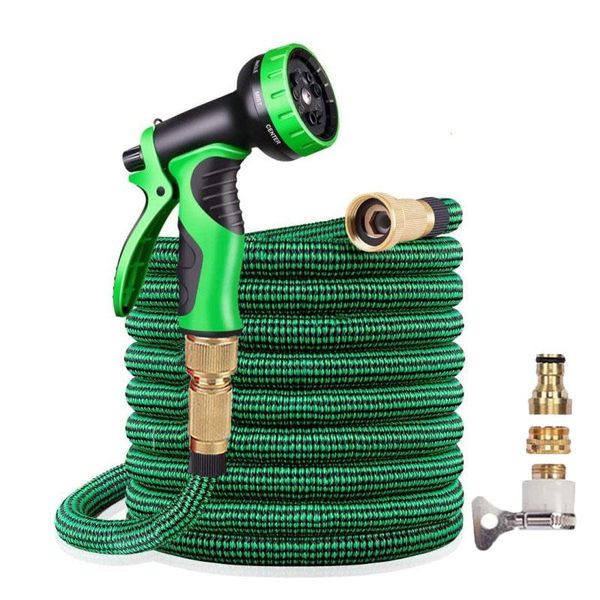 

watering equipments garden hose expandable 16-125ft high pressure car wash plastic pipe magic flexible water with spray gun for