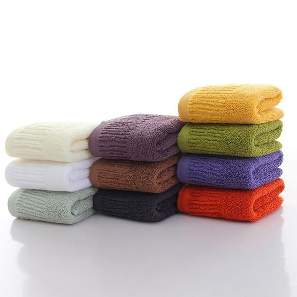 

towel 34x34cm cotton thicken solid color soft absorbent bathroom family face