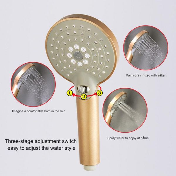 

shower head golden adjustable multifunctional hand faucet high pressure bathroom water sprayer accessories bath accessory set