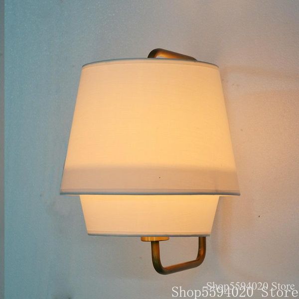 

wall lamps nordic post-modern cloth lamp chinese creative el room bedroom bedside cover sconce lights