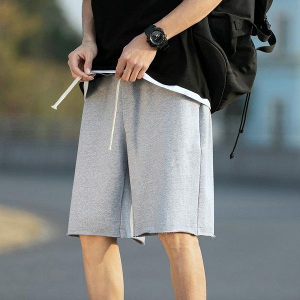 

men's shorts fardress summer boys' loose straight-leg pants 2021 comfortable casual five-point, White;black