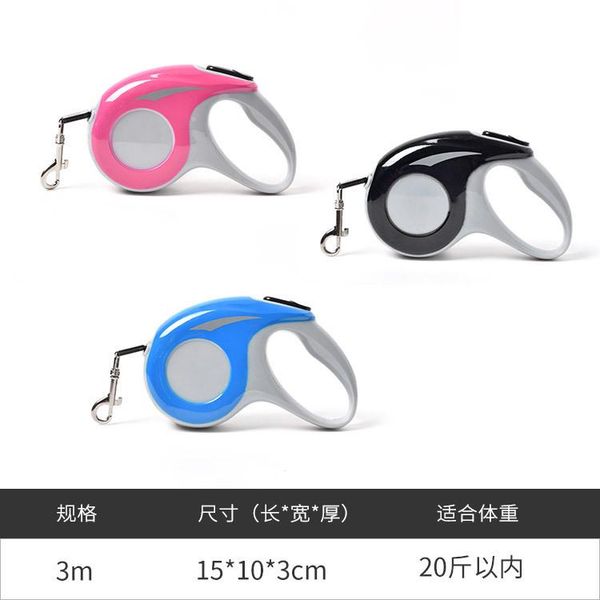 

3/5m durable dog leash automatic retractable nylon cat lead extending puppy walking running roulette for dogs collars & leashes