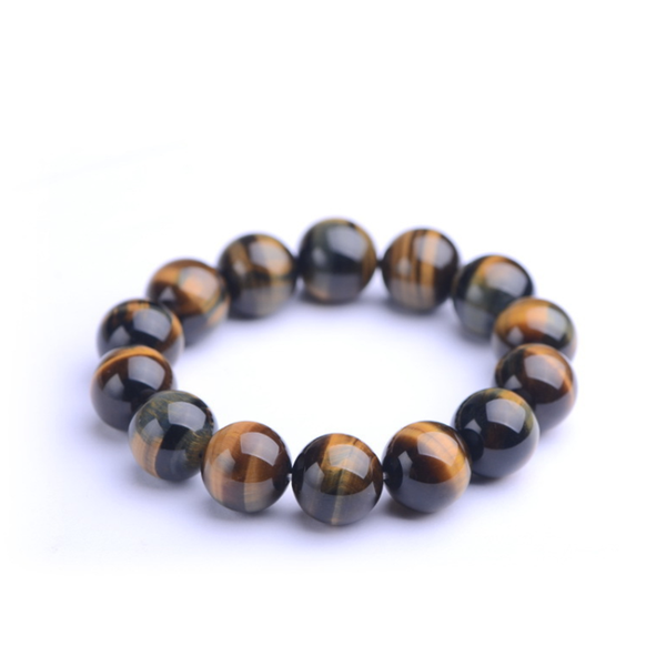 

beaded, strands natural stone tiger's eye bracelet for women men fashion beaded bracelets handmade yoga chakra bangles jewelry birthday, Black