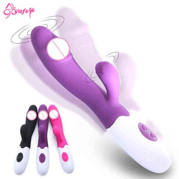 Nxy Vibradores G Spot Rabbit for Women Dildo Sex Toy Toy Vaginal Massger Feminino Feminino Toys Mulheres 1119