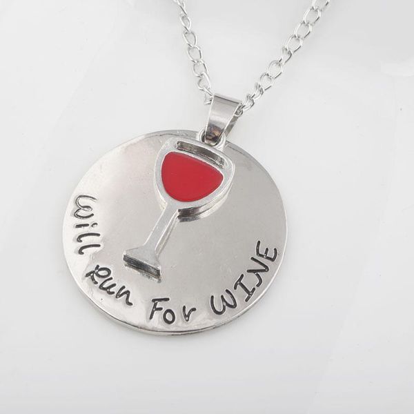 

pendant necklaces the man who will letter disc necklace charm female fashion men's line wine jewelry accessories valentine's day g, Silver