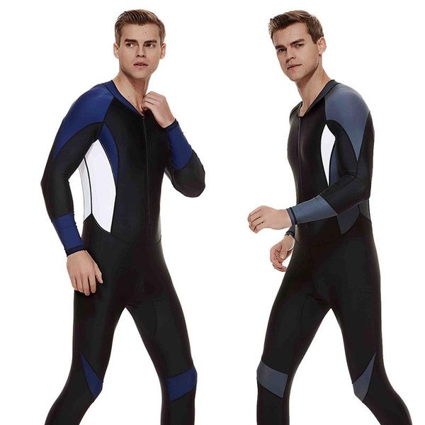 

swim wear shabart men's thin one-piece wetsuit 2021 swimsuit sunscreen suit jellyfish male snorkeling surfing clothing diving