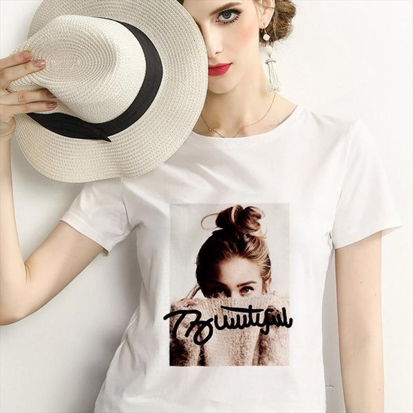 

summer fashion girl print mens men harajuku friends o neck short sleeve female clothing, White;black