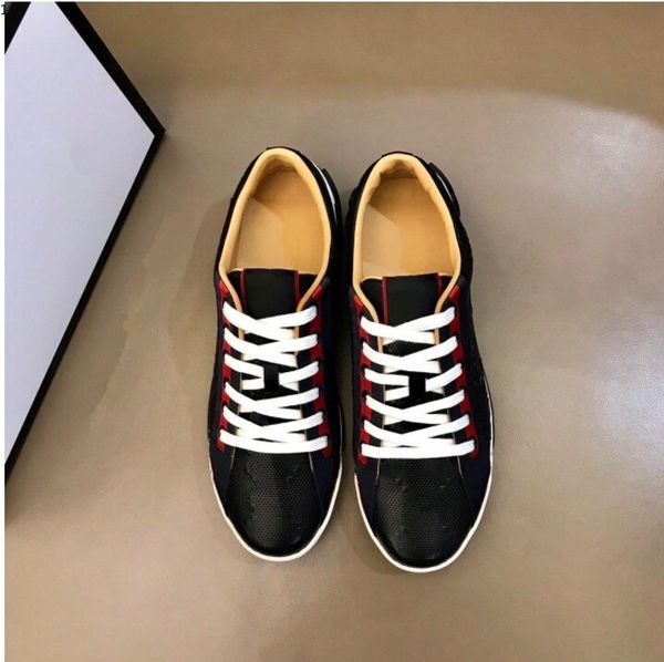 

ace bee stripes shoe walking sports trainers tiger men women sneaker casual shoes luxury snake designer low leather sneakers r96, Red;white