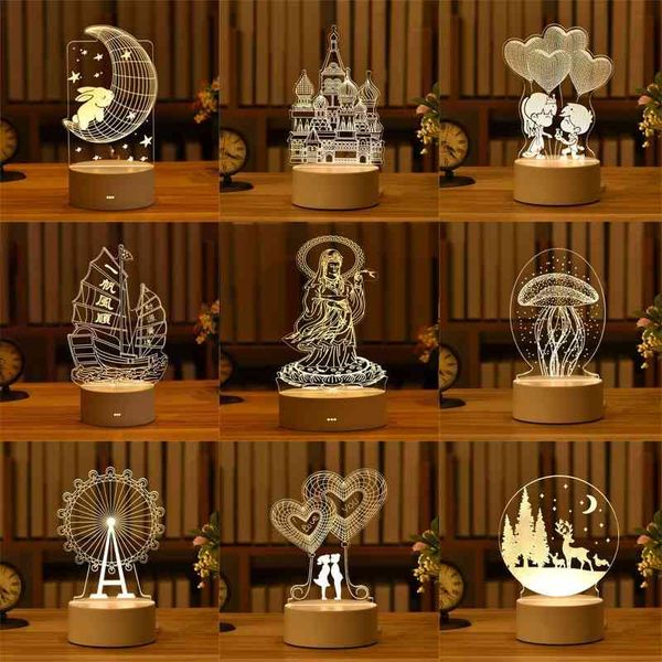 

activity gift network red vibrato creative touch tiktok 3d night light plug usb