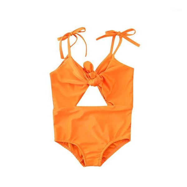 

infant toddler one-piece swimsuit solid fashion hollow bikini beachwear, Black