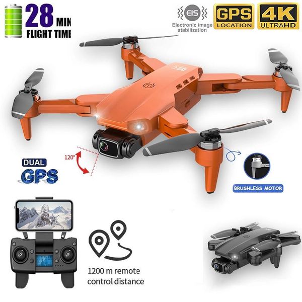 

l900 pro gps drone with 4k dual hd camera profesional aerial pgraphy folding brushless rc distance 1000m quadcopter 28 mins